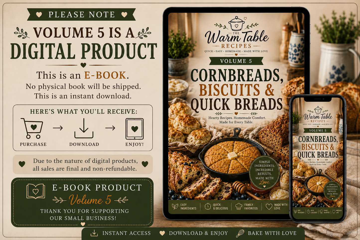 🌽 Volume 5: Cornbreads, Biscuits & Quick Breads