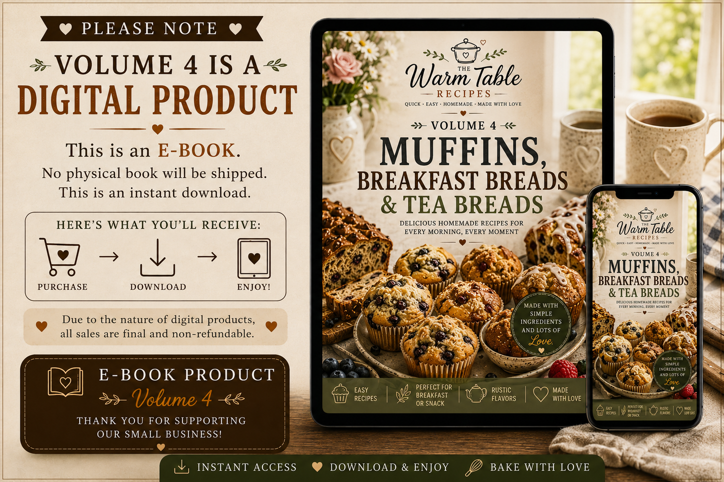 🧁 Volume 4: Muffins, Breakfast Breads & Tea Breads